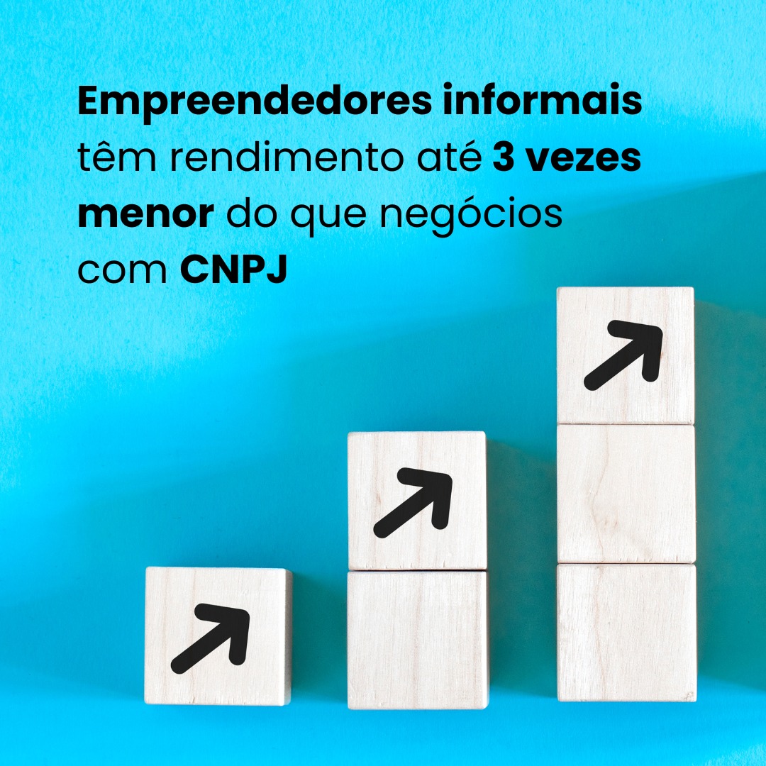 Empreendedores informais têm rendimento até 3 vezes menor do que negócios com CNPJ